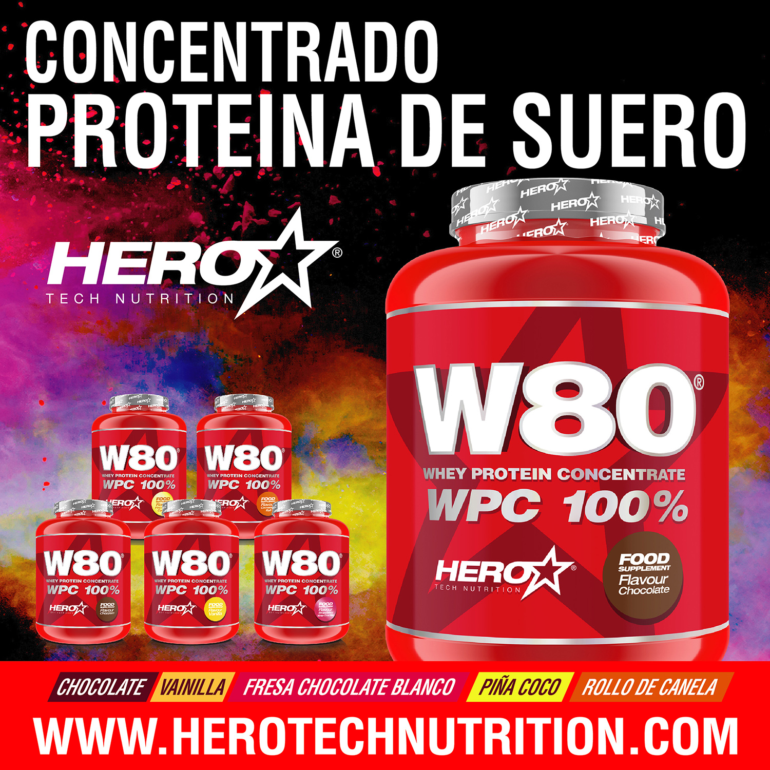 PROTEINA W80 HERO TECH NUTRITION herotechnutrition